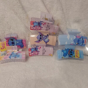 Disney Stitch Hair Claw Clips 7 pieces. Really cute for spring